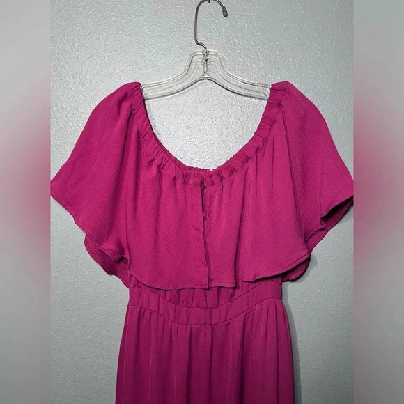 dRA Los Angeles Women’s Off Shoulder Dress NWT Sz M Wedding Cocktail Party Midi - Picture 7 of 10